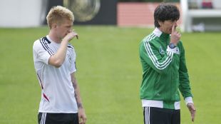 Marco Reus scored his first international goal in Germany's 5-3 friendly defeat to Switzerland last week